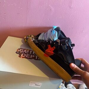 LANVIN x GALLERY DEPT Black and Red Sneakers